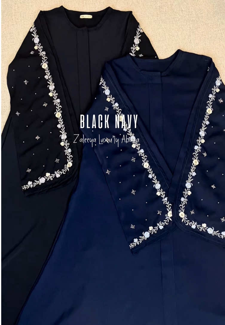 Pov : matching abaya with bestie 💙🖤 #abaya #abayastyle #abayagirls #abayafashion #fypage 