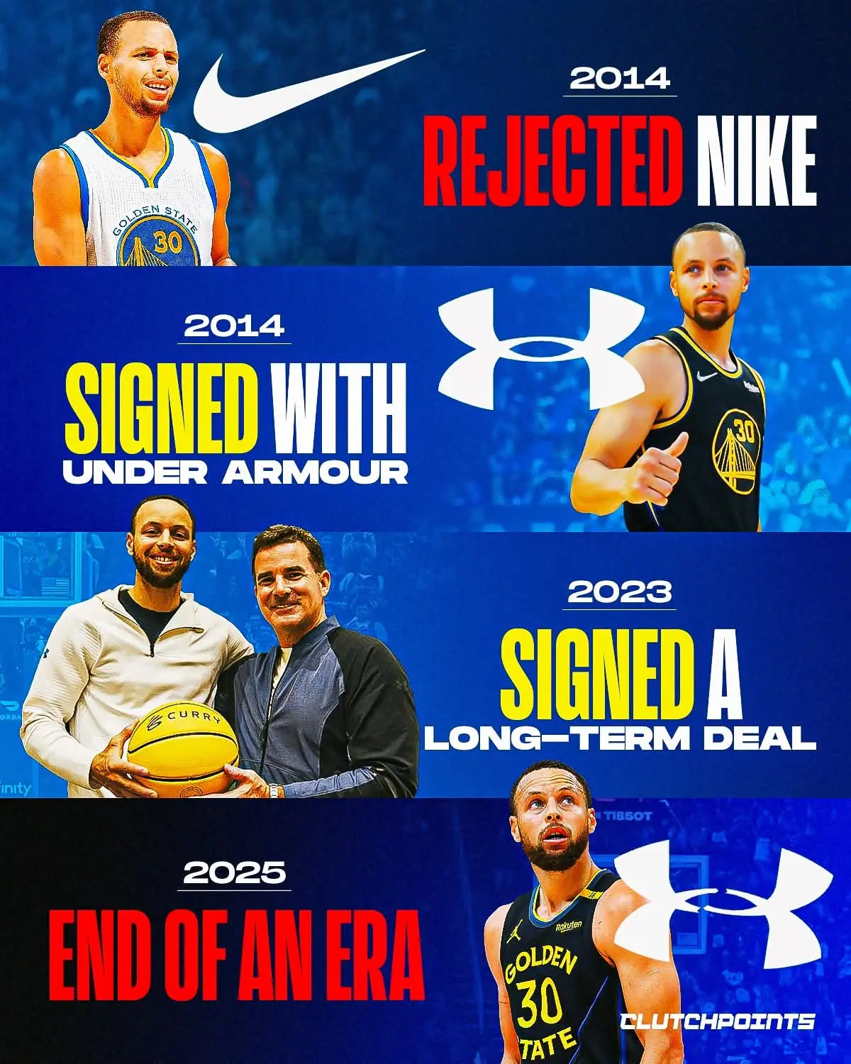 🚨BREAKING: Stephen Curry and Under Armour are parting ways and the Curry Brand will move forward independently #fyp #NBA #stephcurry #underarmour #trending 