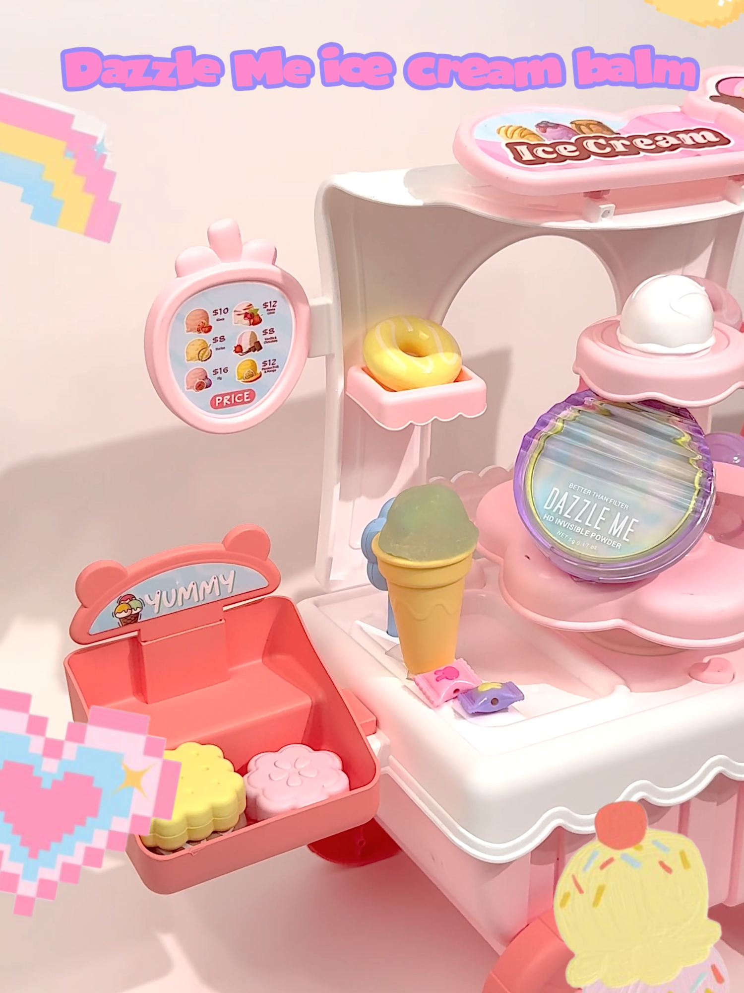 Nyangka gak kalo produk ini ternyata bukan es krim tapi bedak?! 😱😱 #dazzleme #dazzlemebeauty #dazzlemeindonesia #dazzlemeid #dazzlemeinvisiblepowder #invisiblepowder #powderlesspowder #geltopowder #powder #balmtopowder #betterthanfilter #betterthanfilterinvisiblepowder