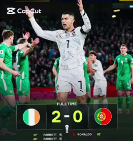 #Ireland 2 Portugal 0 Portugal lost 😆😁#