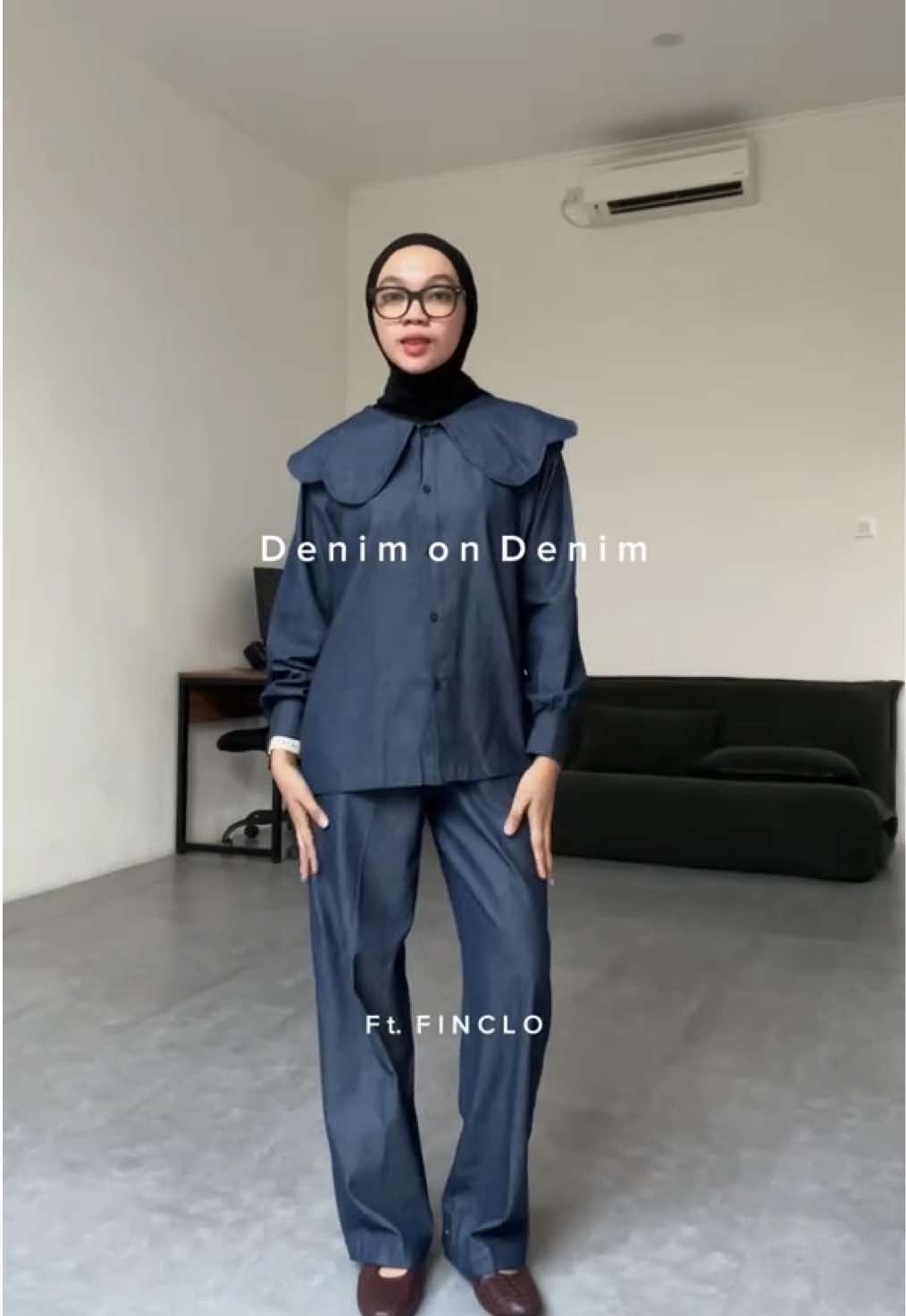 Denim on denim featuring @finclo.co #denimondenim #denimondenimoutfit #OOTD #simpleoutfit 