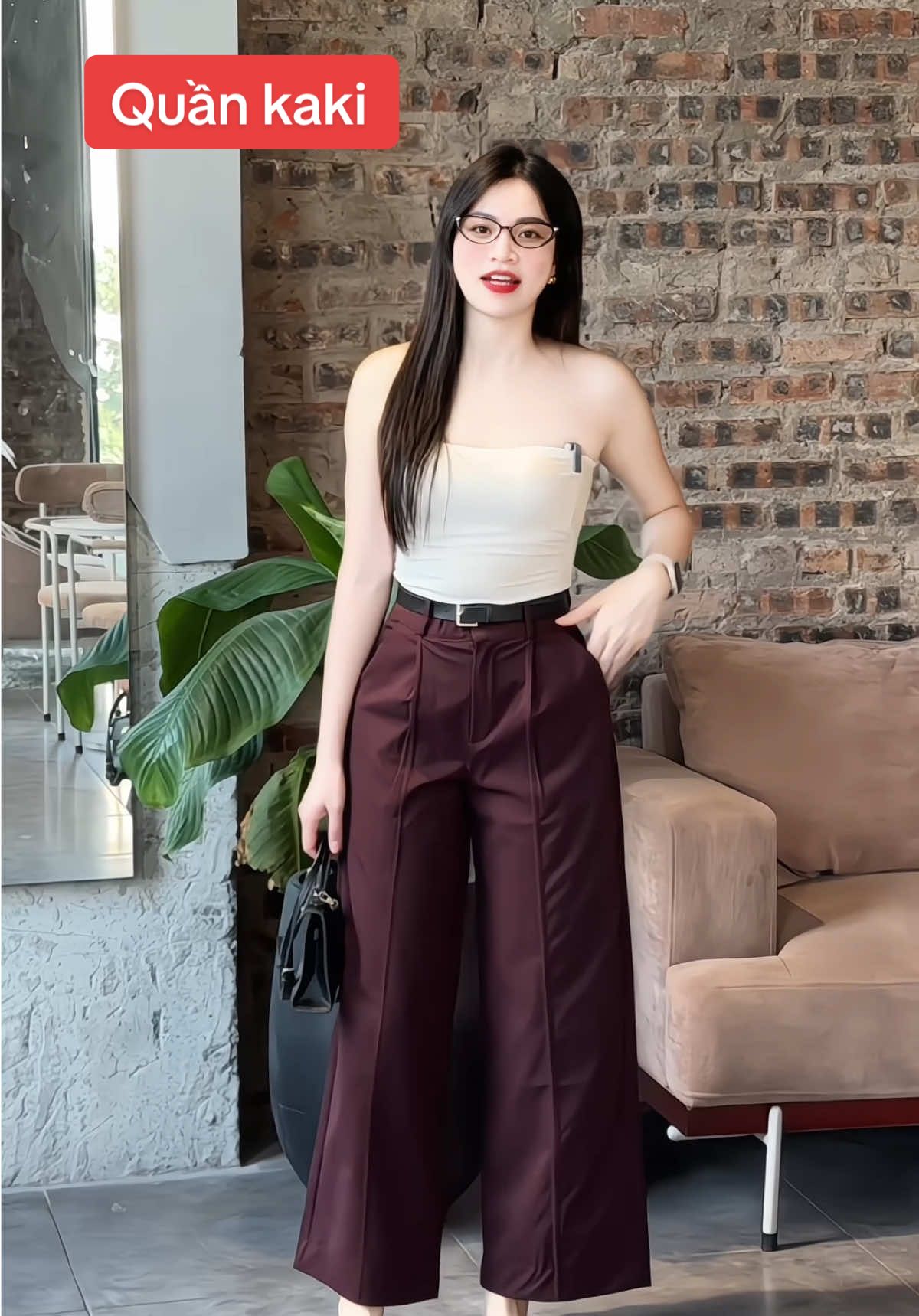 Quần kaki có fom nấm , fom đẹp, chất đẹp, giá sale#quankaki #thoitrangnu #maithom6 #xh 