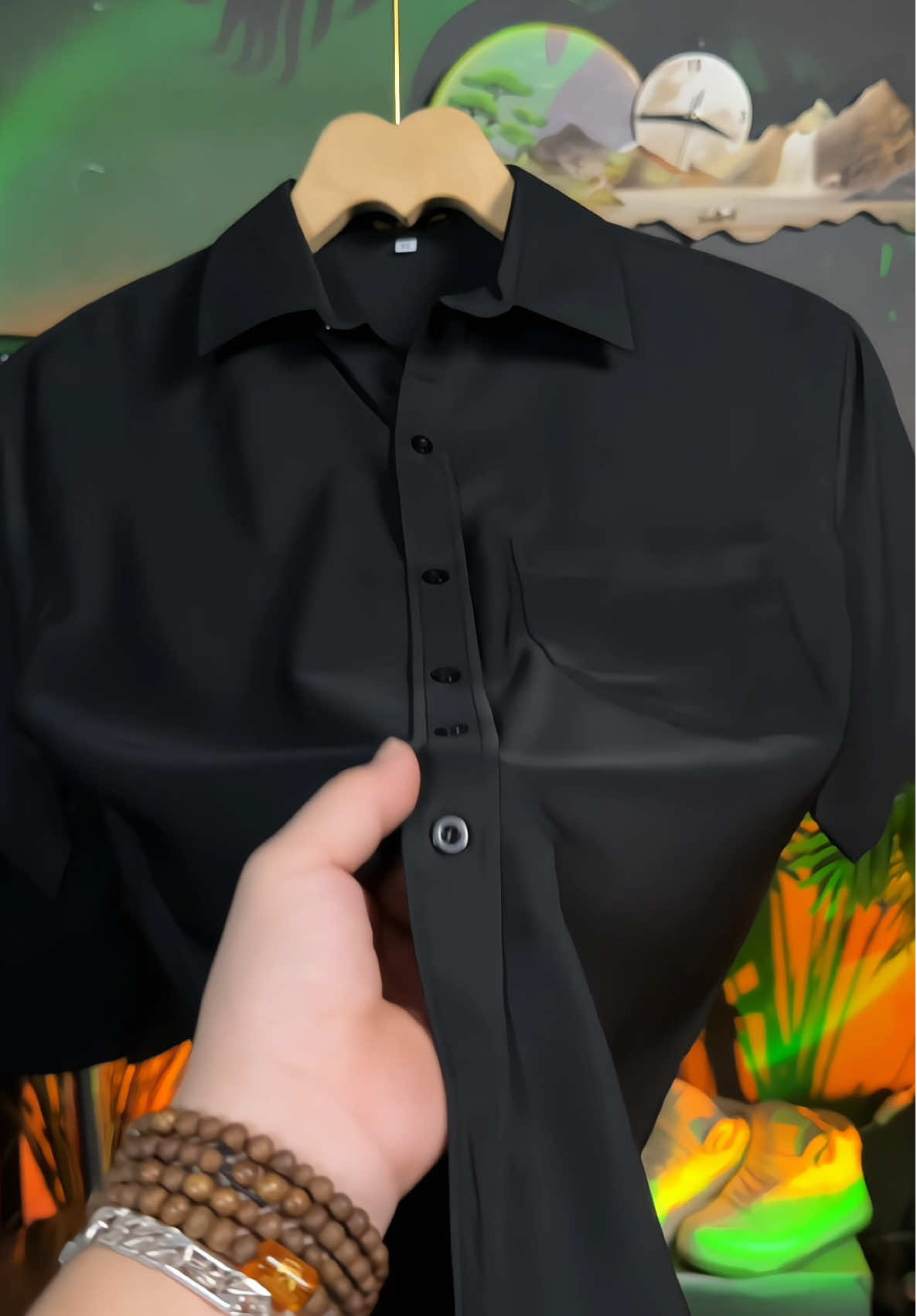 [ BIG SIZE NAM 60-135KG ] Áo sơ mi nam tay ngắn có túi, bản nẹp nút, chất vải lụa thái co dãn nhẹ #aosominam #aosomibigsize #aosomilua #aosomicoctay #xuhuong 