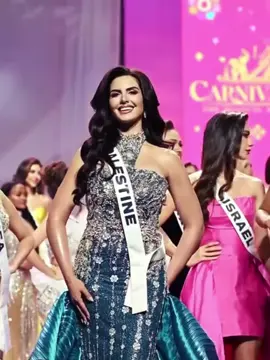 Why did miss lsrael look at miss palestine with such disdain #missuniverse #misspalestine #fyp #nadeenayoub #lsrael    