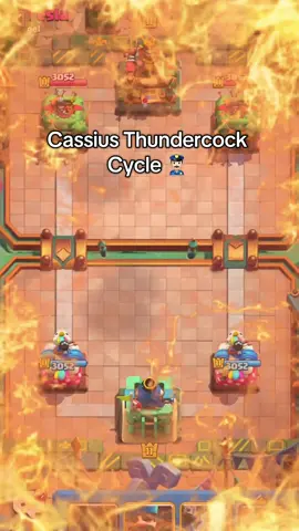 Cassius Thundercock Cycle 👮🏻‍♂️ #cr #clashroyale #supercell #clashroyaledaily #cassiusthundercock 