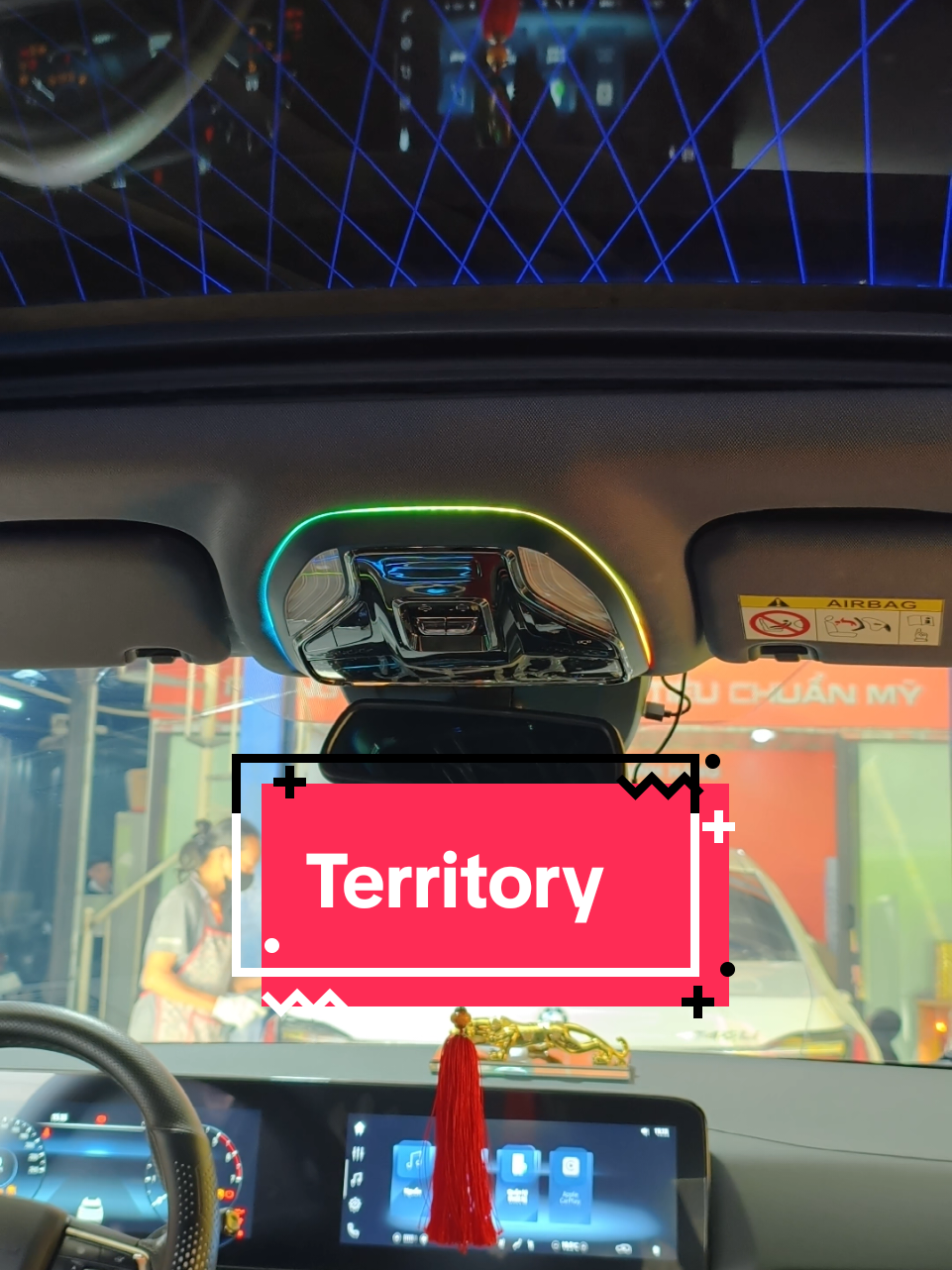 Led nội thất trên Territory #lednoithat #dentranoto #filmtransao #sondoxe 