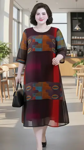 Muốn mặc đẹp mà vẫn thoải mái thì đầm voan dáng suông là lựa chọn chuẩn cho tuổi trung niên, nhẹ nhàng mà vẫn quý phái. #VayDepTrungNien #Thoitrangtrungnien #thoitrangbigsize #MacDepMoiNgay #xuhuong 