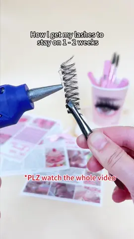 How I get my lashes to stay on 1-2 weeks #makeup #tiktokmademebuyit #eyelashglue #foryoupage #beauty 