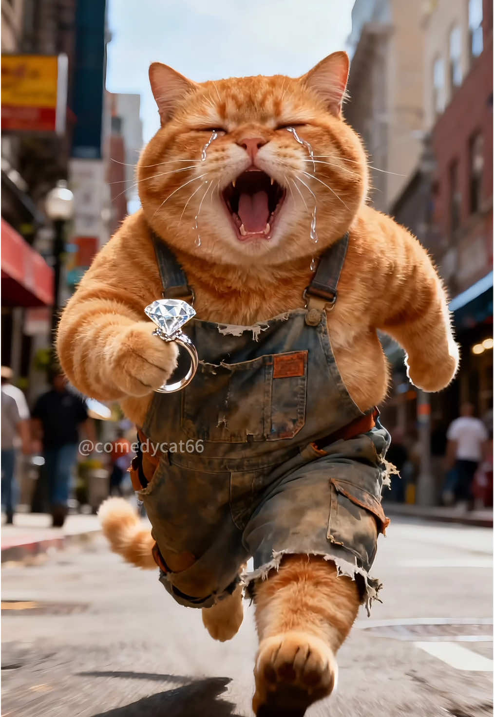 When memories hurt more than scars.#cat #aicat #orangecat 