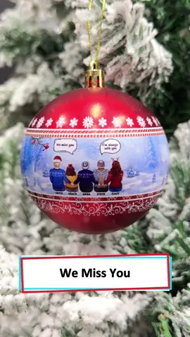 Remember a loved one with this ornament 🎄 #wanderprints #personalized #gifts #christmas #familygift