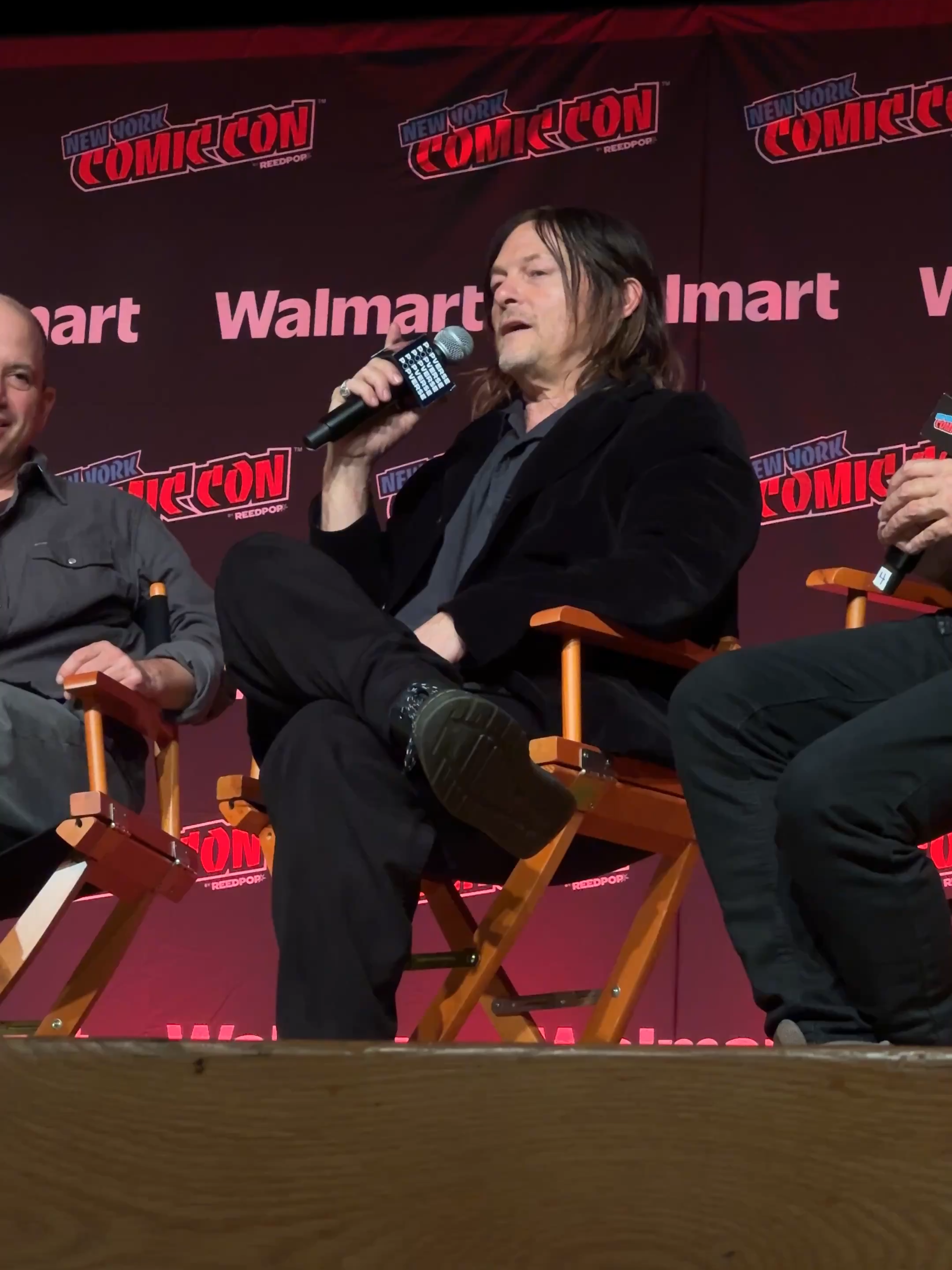 Norman Reedus reflecting on his experience working on #TWD.  📍 #DarylDixon panel at #NYCC  #michonnegrimes, #the walking dead lee #rickgrimes #dark #carl #twd