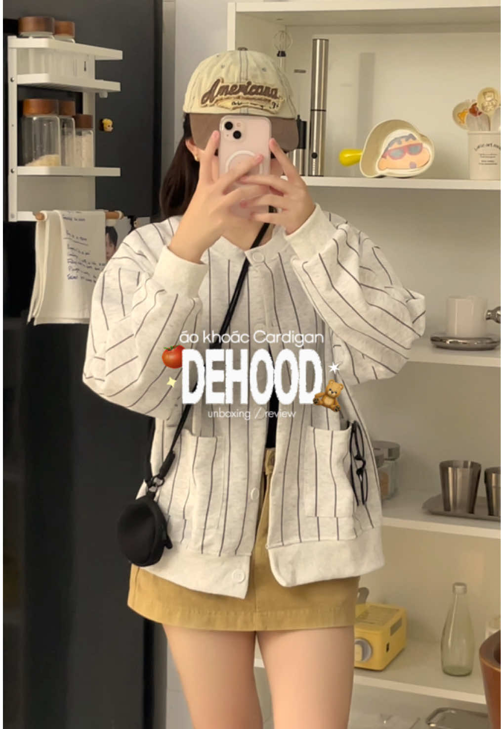 áo cardigan xinh mặc đi chơi , đi làm nè mấy bà 🧸🍂#dehood #aokhoaccardigan #unboxing #outfit #macdepmoingay 