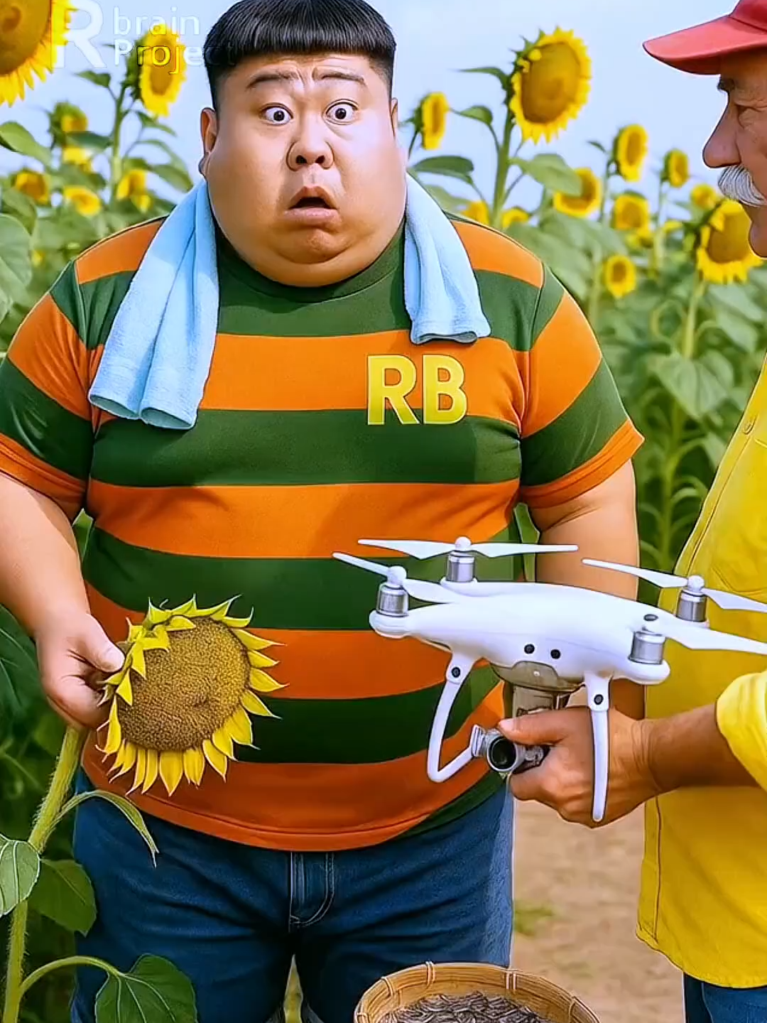 NYEBAR BIJI bunga MATAHARI pake DRONE 🌻🌻🌻 🌻 - Rbrain Project OFFICIAL
