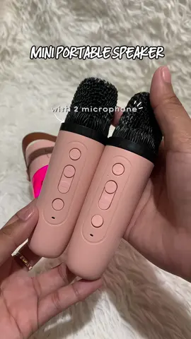 Solid makakapag karaoke na kahit may ka duet pa🥰🫶🏻#bluetoothspeaker #karaoke #minispeaker #speakerwithmic #fyp 