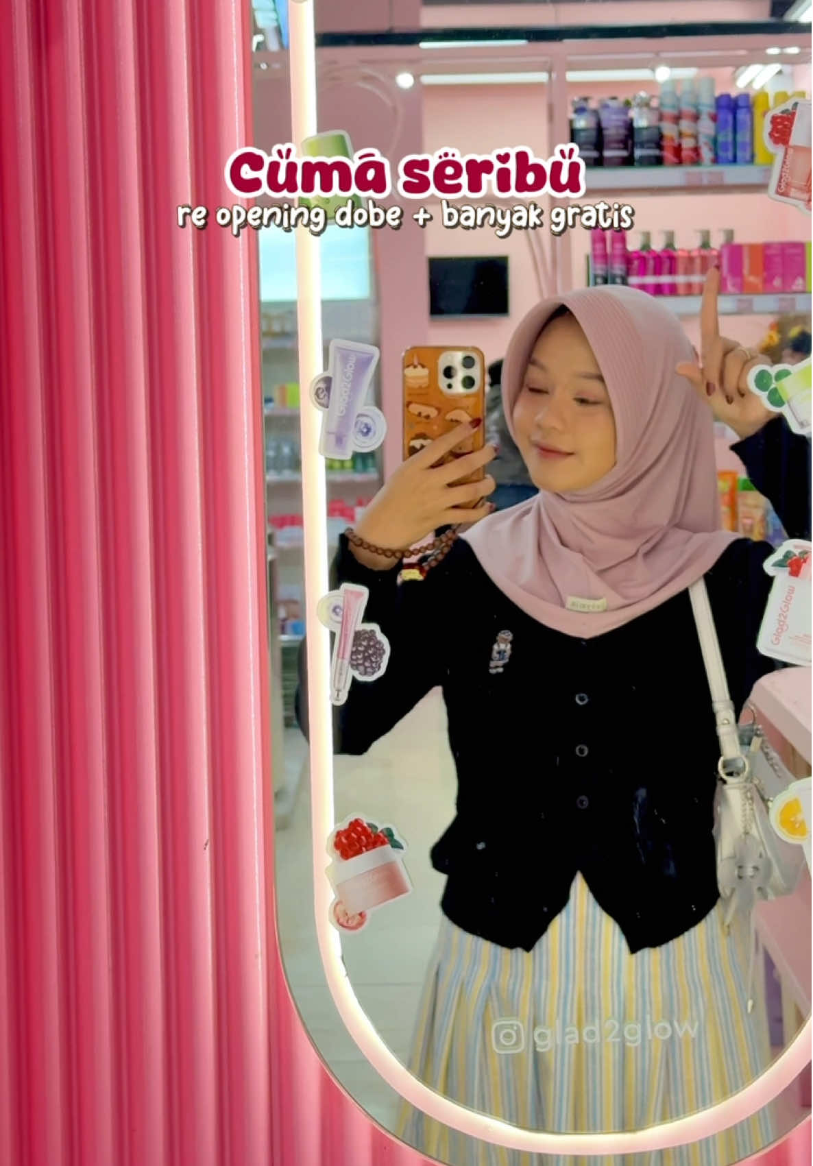 OTW GUYS ‼️🫶🏻 Lokasi di akhir vidio 💗 . Re opening @dobe.palu Pantau story ignya guys 🥳😎 . #kotapalu #palu #tokokosemtik #reopening #promobesar 