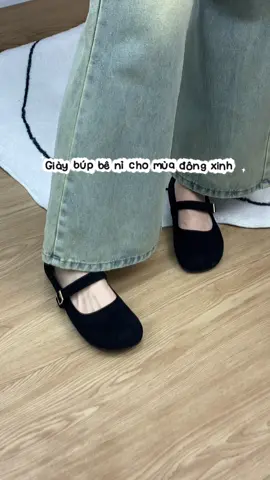 Giày búp bê chất nỉ thu đông #giaynu #giayxinh #giaybupbe 