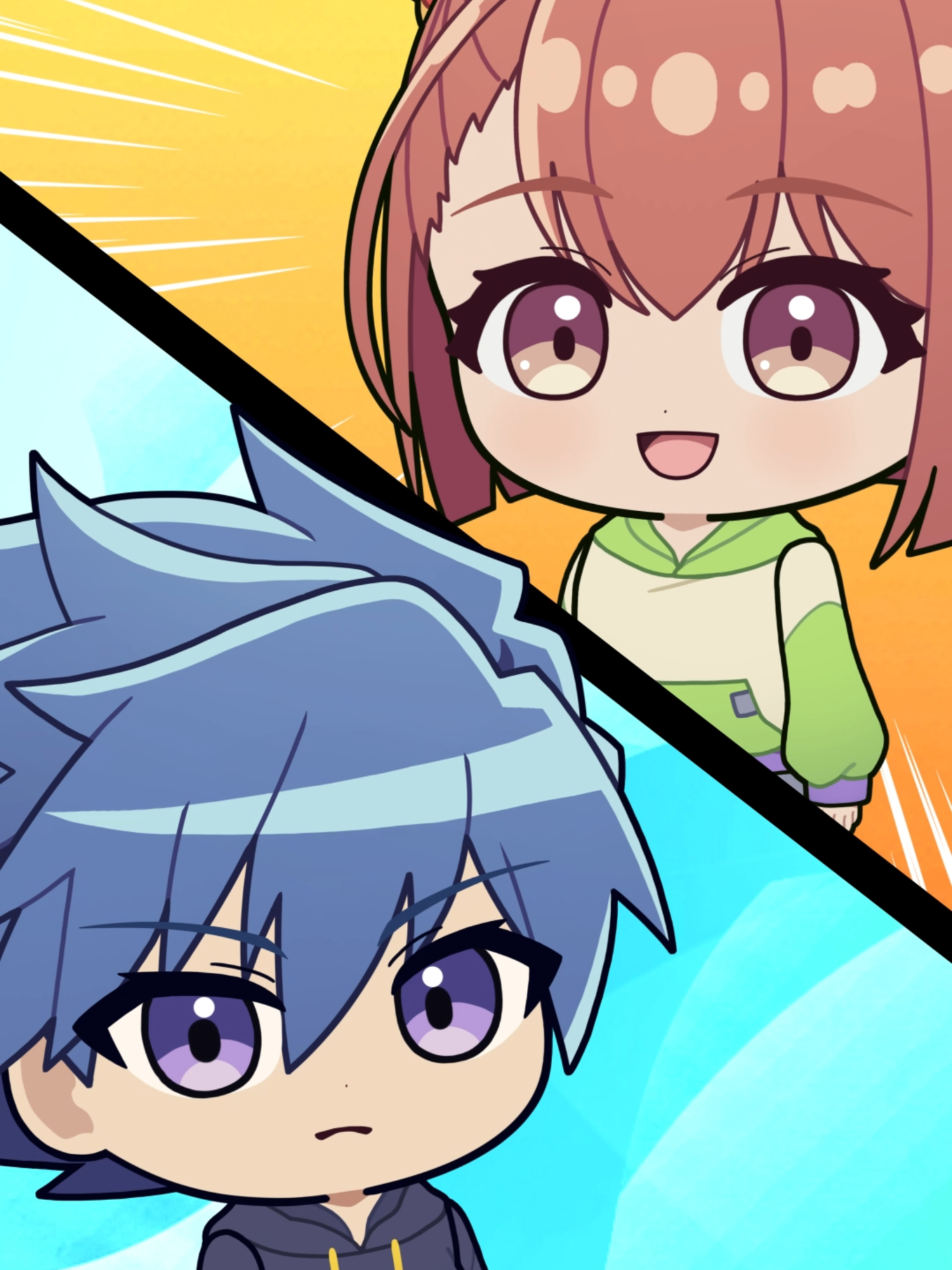 ショートアニメ『でゅえる・ますたーず ろすと みに』第1話公開✨ 過去の記憶がないウィンに好物を差し入れにきたニイカ🐙🍴 果たしてウィンが好きな物とは……！？ #デュエマアニメ #デュエマLOST #デュエマ #豆腐民