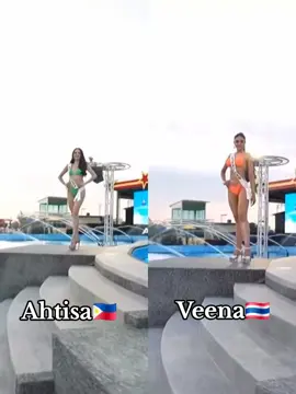 GRABE NAG SIMULA NA NGA ANG PUKSAAN AT BARDAGULAN NI MISS UNIVERSE PHILIPPINES 2025 QUEEN AHTISA MANALO AT MISS UNIVERSE THAILAND 2025 VEENA PRAVEENAR SA MISS UNIVERSE 2025 SWIMSUIT FASHION SHOW👏🔥 #fyp #foryou #missuniverse #ahtisamanalo #veenapraveenar 