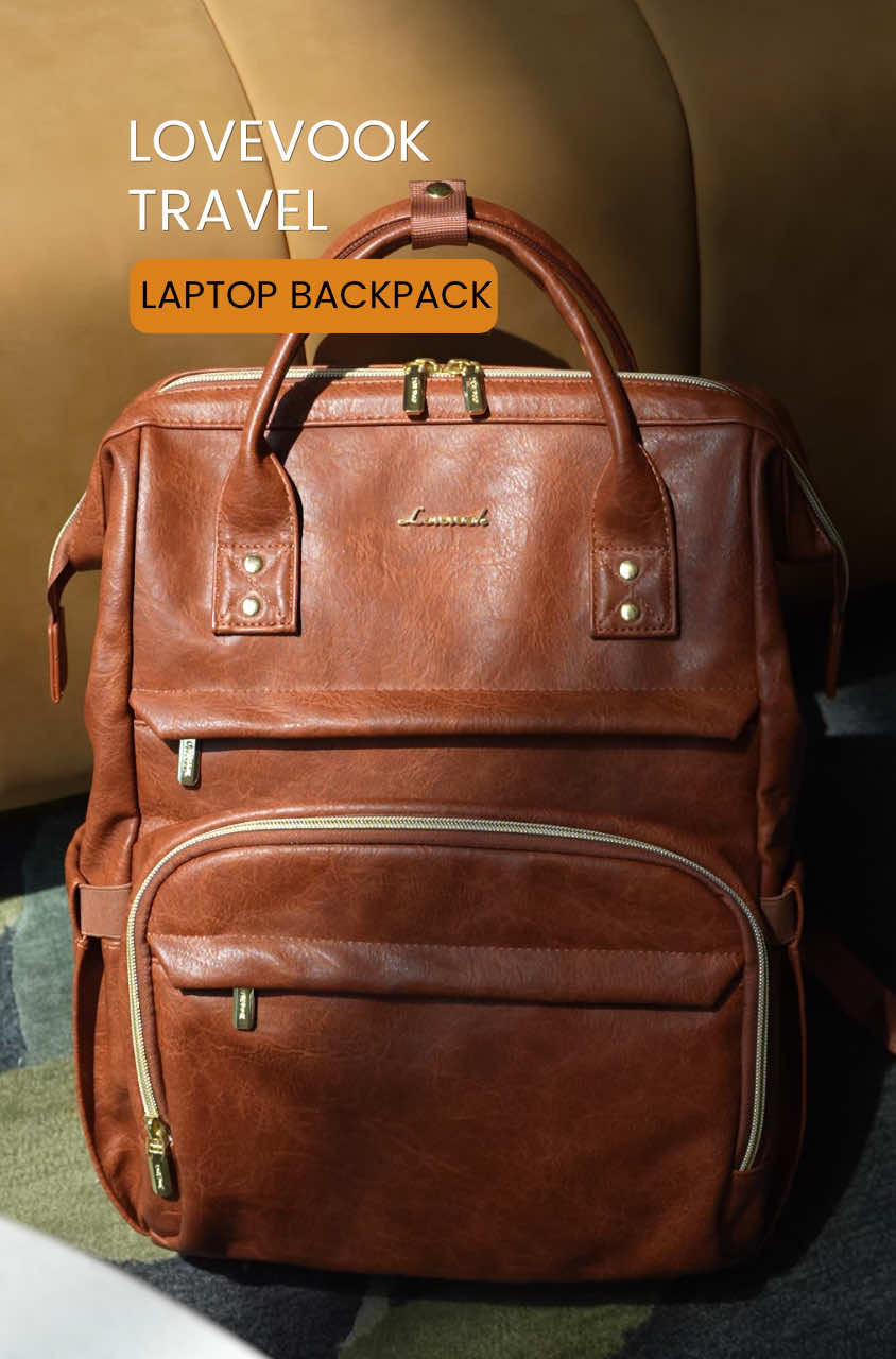 A touch of vintage mixed with modern features—space for everything, every day🤎🥳 #vintage #backpack #workbag #StyleandSparkle #TikTokShopBlackFriday