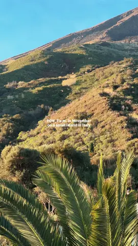 Sounds and colors of a random November morning on the island of Stromboli, Sicily🍁🥹