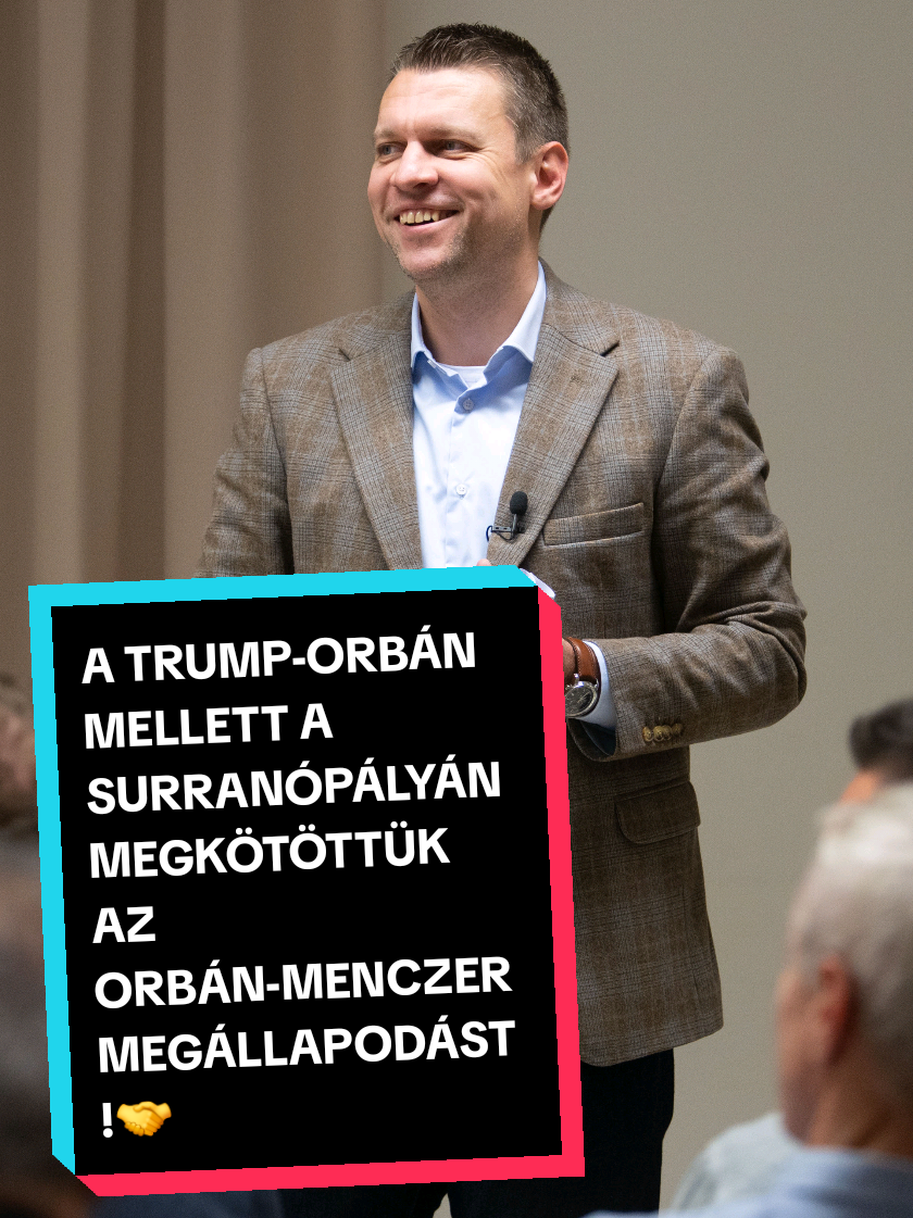 Orbán-Menczer🤝 A Trump-Orbán mellett a surranópályán megkötöttük az Orbán-Menczer megállapodást.🙌 ➡️Pilisszentivánon 1️⃣0️⃣0️⃣ millió forintból felújítjuk a Klapka utcát és a játszóteret is! Hajrá, Szentiván! Hajrá, Budakörnyéke! #fejlesztés #közösség #választás #2026 #fidesz 