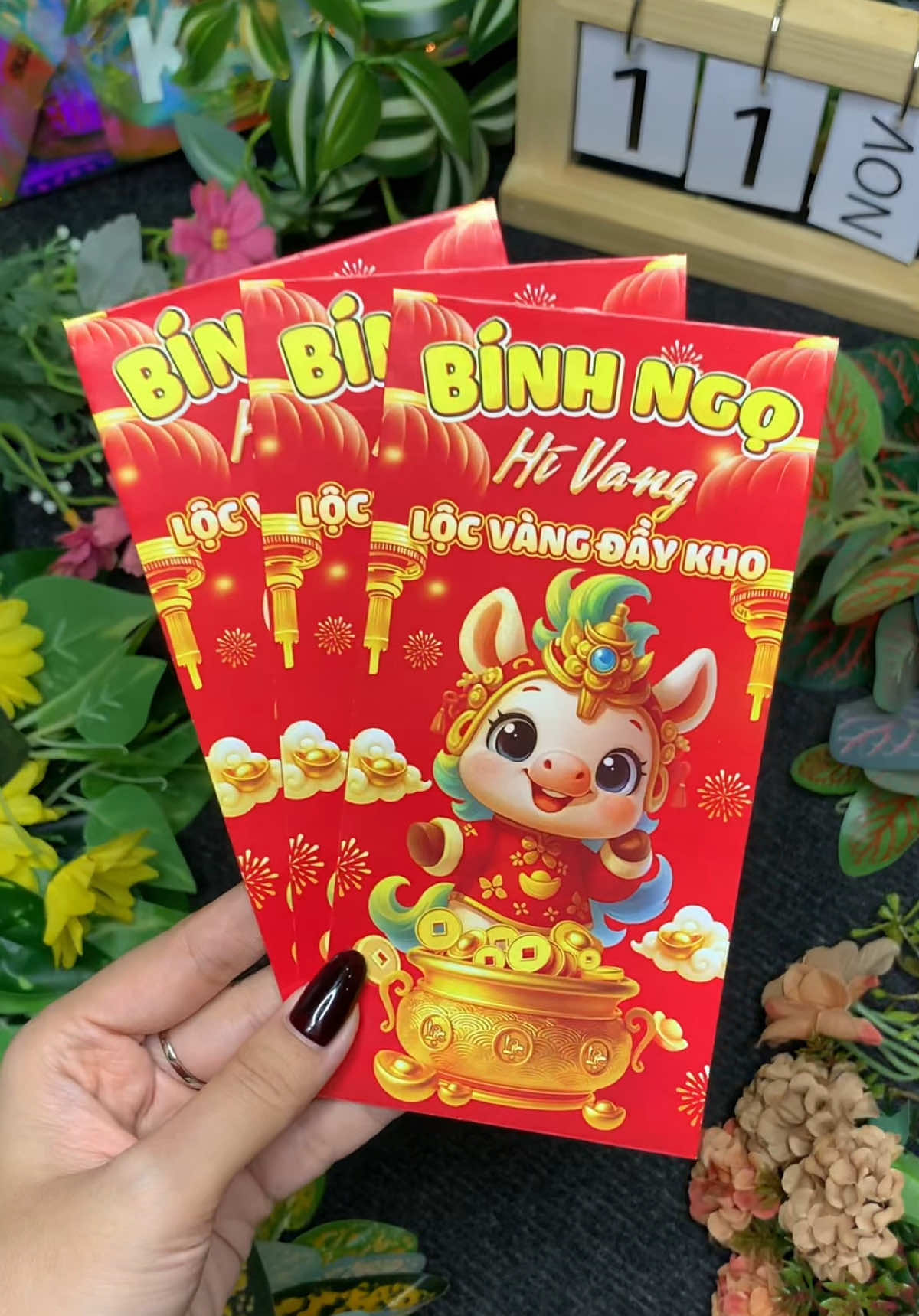 Bao lì xì Tết Bính Ngọ 2026 mẫu truyền thống #tetbinhngo #baolixi #tet2026 