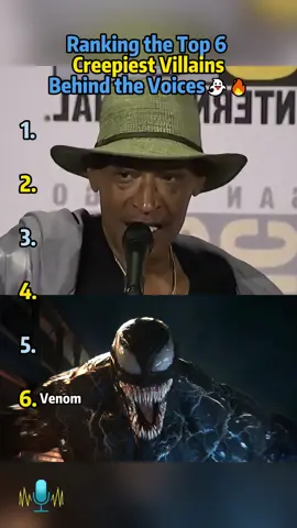 Ranking the Top 6 Creepiest Villains Behind the Voices 👻🔥 #tonytodd #strangerthings #celebrity #entertainment #fyp 