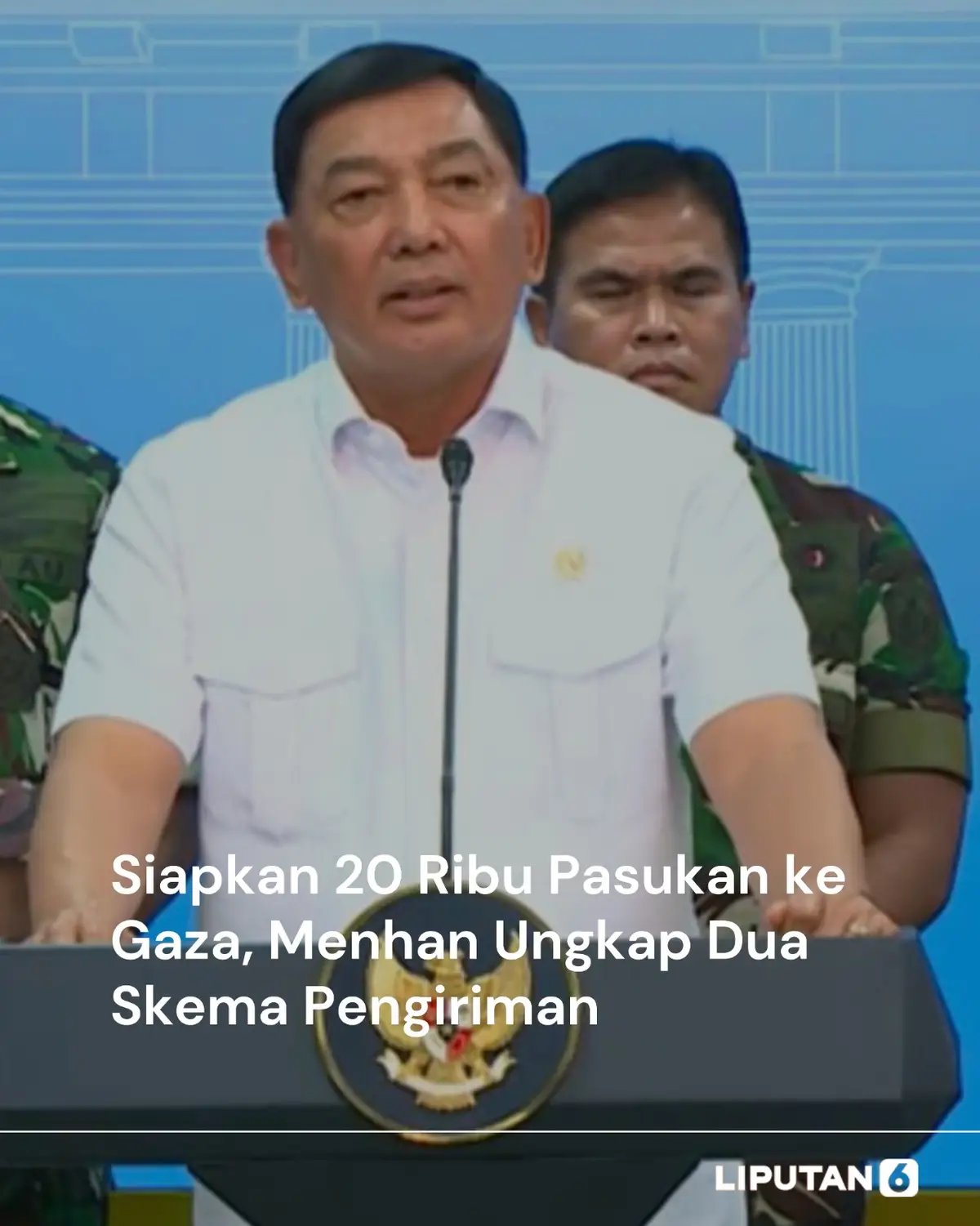 Menteri Pertahanan (Menhan) Sjafrie Sjamsoeddin mengatakan, Presiden Prabowo Subianto siap mengirim 20.000 pasukan penjaga perdamaian ke Gaza, Palestina, yang di mana akan fokus di dua hal. Dia membeberkan, ada dua jalan untuk mendapatkan restu mengirimkan pasukan perdamaian ke Gaza. Yang pertama, pengiriman pasukan perdamaian di Gaza berada di bawah naungan Perserikatan Bangsa-bangsa (PBB). Selain itu, alternatif kedua mendapat persetujuan organisasi internasional yang diinisiasikan oleh Presiden Amerika Serikat, Donald Trump. Indonesia berharap, lanjut Sjafrie, negara-negara yang memiliki kemampuan untuk terlibat membantu agar Indonesia dapat mengirim pasukan perdamaian ke Gaza. Khususnya, negara-negara Arab, yaitu Arab Saudi, Yordania, Mesir, Qatar, Uni Emirate Arab. #kirimpasukan #gaza #menhan #phoumusik #lip6an