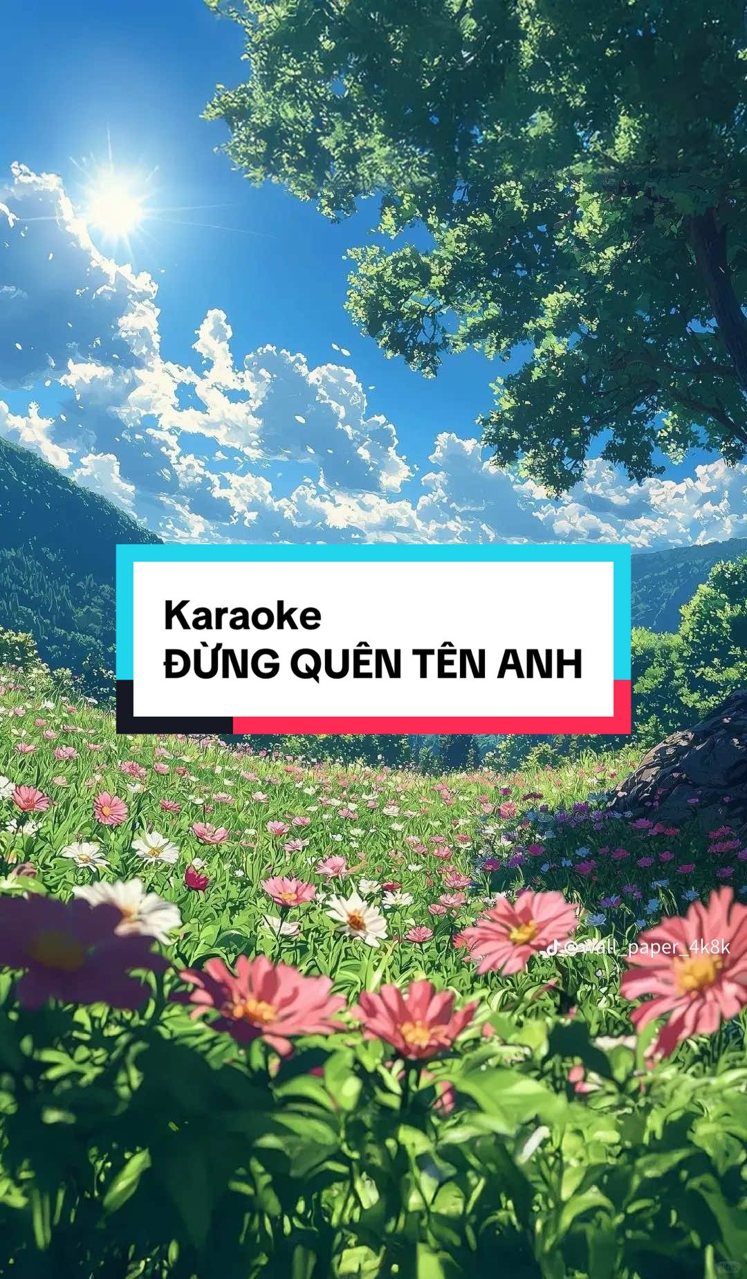 Karaoke ĐỪNG QUÊN TÊN ANH #kraoke #dungquentenanh #hoavinh #karaoketiktok #nhachaymoingay 