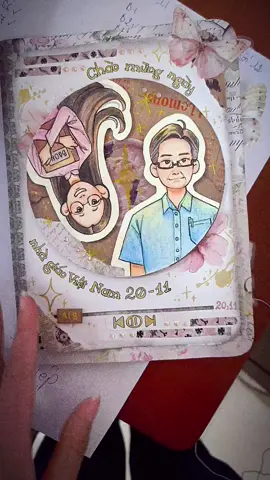 Thiệp lớp a18 ọ #thiệphandmade #20thang11 #schoollife #flan_art #happyteachersday 