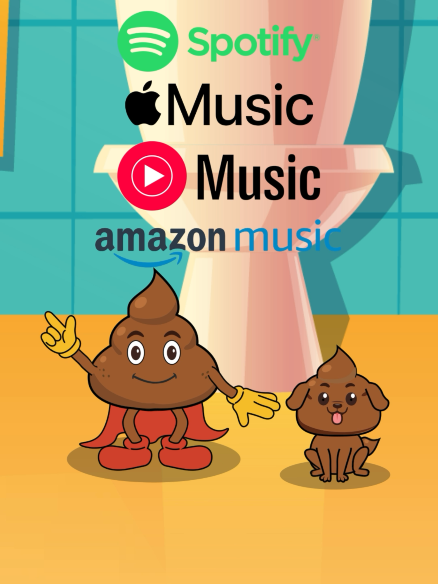 💩📢 Poopman est dispo sur ta plateforme de streaming préférée: Spotify, Apple Music, Amazon Music... et aussi sur YouTube pour voir les vidéosclips en entier. Cherche Poopman & Poopy. #poopman #poopmanetpoopy #onfaittouscaca
