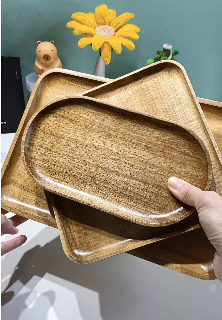 Khay đĩa gỗ decor trang trí #taphoahachi 