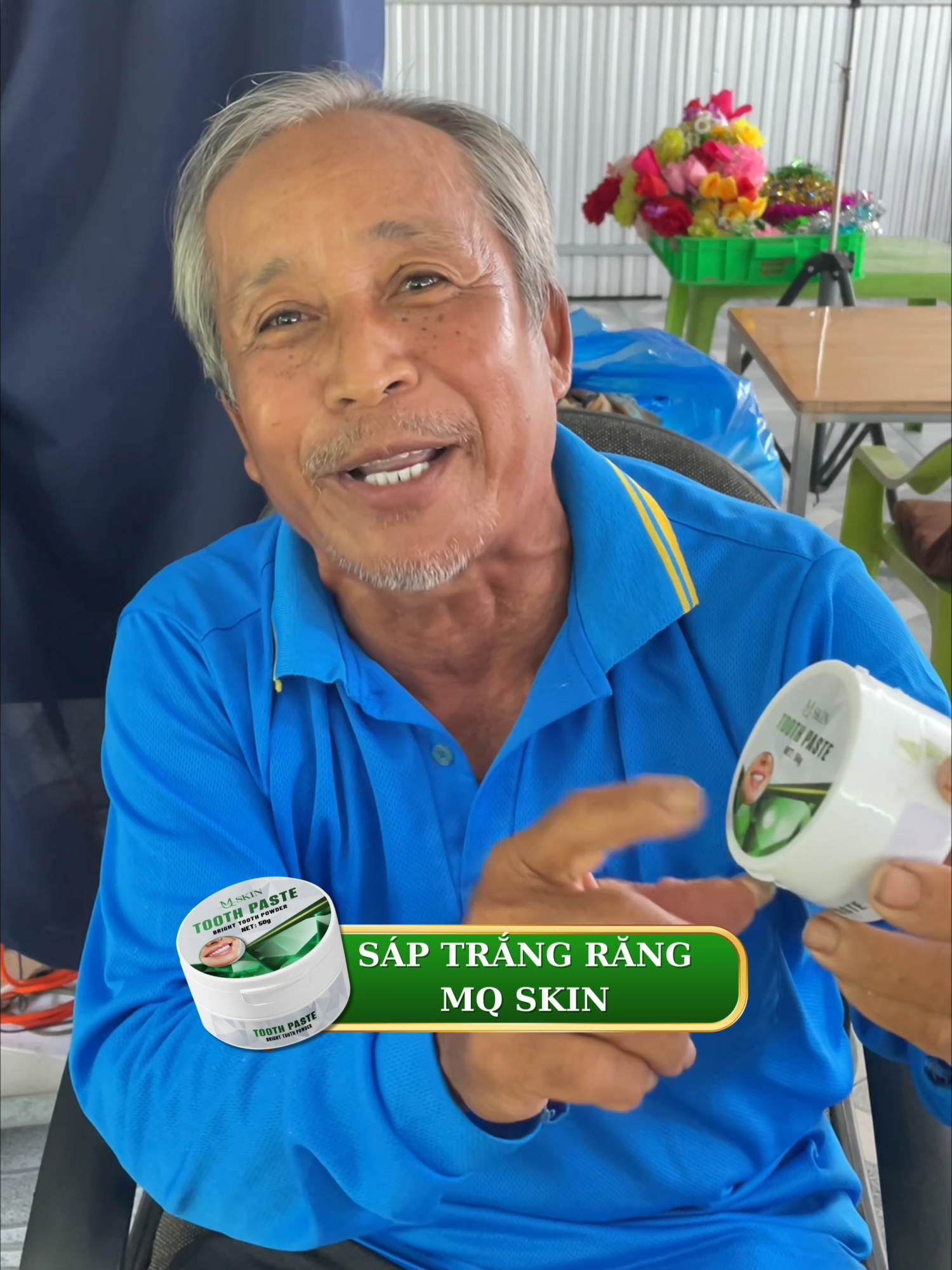 188 | Răng cứng cỏi, trắng trẻo, không còn vi khuẩn ăn răng #mqskin #trangrang #saptrangrang #lamtrangrang #kemdanhrang