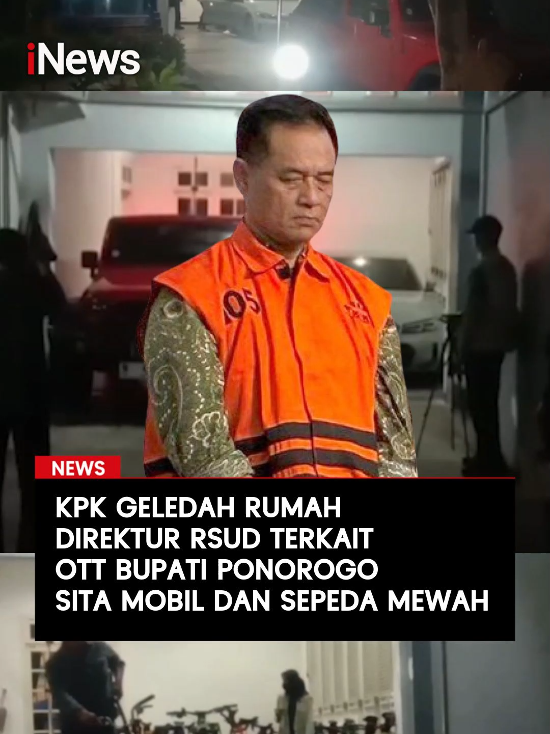 Tim penyidik KPK menggeledah rumah mewah di Jl Sumatra nomor 17 Kota Madiun, milik Yunus Mahatma, Direktur Rumah Sakit Dokter Hardjono, Ponorogo, Kamis (13/11/2025). Penggeledahan itu diduga berkaitan dengan dugaan korupsi bersama Bupati dan Sekda Ponorogo yang terjaring OTT pada Jumat pekan lalu. KPK menyita 2 mobil mewah dan 25 unit sepeda sport mahal dari dalam rumah tersebut.  Baca selengkapnya di sini:  https://madiun.inews.id/read/651995/kpk-geledah-rumah-mewah-yunus-mahatma-di-madiun-sita-dua-mobil-mewah-dan-puluhan-sepeda-sport #KPK #Korupsi #Suap #OTTKPK #BupatiPonorogo #RSUD #YunusMahatma