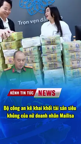 Bộ công an kê khai khối tài sản siêu khủng của nữ doanh nhân Mailisa #Mailisa #vtv #tintuc24h #vtvcab #tintuc 