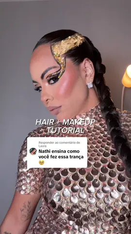 Respondendo a @Laura Uma das minhas produções favoritas para “O Fantástico mundo da @Jacobs Comunicação ” - A festa tinha temática futurista e eu queria a minha vibe nessa produção.  Aprovado ou reprovado? 🫶🏼 #makeup #maquiagem #cabelos #makes #fyp 