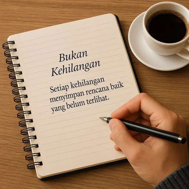 Sering kali, saat sesuatu pergi dari hidup kita, hati terasa tidak nyaman. Kita bingung kenapa harus dilepas, kenapa harus berakhir, dan kenapa keadaan berubah begitu cepat. Namun perlahan kita belajar… bahwa tidak semua yang pergi berarti kehilangan.  Belajar dari pohon…. untuk menumbuhkan daun baru, ia harus merelakan daun lamanya rontok lebih dulu. Bukan karena daun itu buruk, tetapi karena sudah waktunya digantikan oleh yang lebih kuat dan lebih hidup. Pohon tidak memaksa, tidak menolak, tidak protes. Ia menerima proses itu dengan tenang.  Begitu juga hidup kita.  Ada waktu ketika Tuhan meminta kita melepaskan sesuatu:  Hubungan yang tidak lagi menumbuhkan,  pekerjaan yang tidak lagi membawa ketenangan,  rencana yang tidak sejalan dengan jalan-Nya,  dan isi hati yang kita pertahankan padahal tidak membawa kebaikan dan tidak mendekatkan kita kepada-Nya. Saat itu terjadi, rasanya tidak mudah….. hati terasa berat, kadang menyakitkan. Namun justru di situlah Tuhan sedang menata ulang jalan hidup kita.  Karena bagaimana sesuatu yang lebih baik bisa masuk, jika hati kita masih penuh dengan hal-hal yang tidak lagi membawa kedamaian?  Yang pergi bukan hukuman. Yang rontok bukan akhir. Itu hanyalah ruang yang Tuhan buka agar kita bisa menerima sesuatu yang lebih baik.  Dan dalam proses kehidupan, kita belajar sabar, ikhlas, bersyukur, dan tawakal. Nilai-nilai yang tumbuh ketika kita belajar melepaskan.  Sama seperti daun yang jatuh memberi ruang bagi daun baru, hidup kita pun perlu melepaskan sesuatu agar bisa tumbuh kembali.  Dari situ kita belajar berprasangka baik terhadap setiap perubahan hidup. Bahwa bukan kehilangan yang sedang terjadi, melainkan Tuhan sedang mengganti sesuatu dalam hidup kita dengan yang lebih tepat, lebih baik, dan membawa ketenangan.  Dan akhirnya kita memahami…..... apa yang kita sebut kehilangan, sebenarnya adalah awal dari pertolongan Tuhan yang belum terlihat. #BukanKehilangan #BelajarMelepas #RefleksiSpiritual #HikmahKehidupan #KetenanganHati