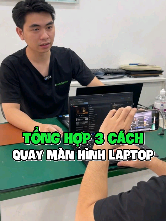 Giờ thì anh em biết cách quay màn hình rồi nhé #dunglaptop #phasuluc #tips #laptop #sualaptop 