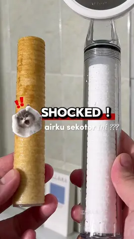 Kalau aku gak ganti ke shower filter @Ellara.id  ini aku gatau sekotor apa air yg aku pakai sikat gigi dan lainnya😭 #SpaAlaEllara #ellara #water #dirty #spa 