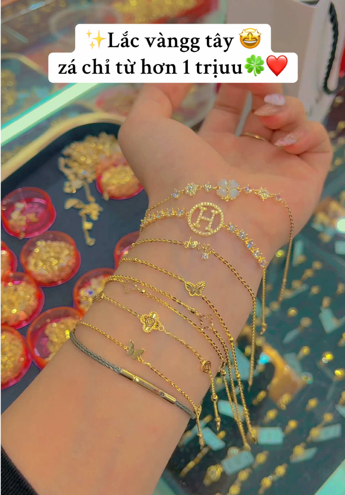 Ngắm zàngg tặng em yêu😍🥹#xuhuong #trending #vangbactruongtam #vangtay10k #trangsuconline 