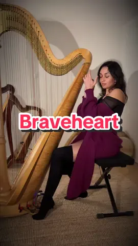 They are few notes… but the ones that get inside you… #braveheart #harpcover #pianocover #movie #harfe