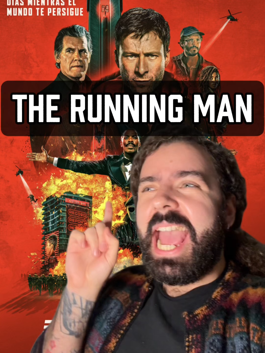A veces uno solo quiere dos horas de acción, para eso está The Running Man. #therunningman #glenpowell #actionmovie