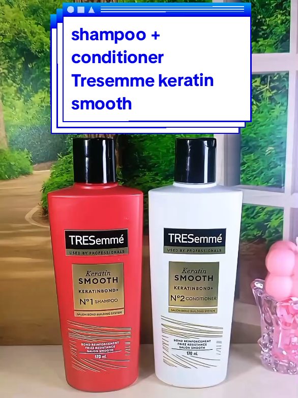 Shampoo+conditioner untuk atasi rambut singa🦁. #TRESemmelndonesia #TRESquadAffiliate #KeratinTreatmentdariRumah #SalonQualityKeratin #tresemmekeratinsmooth 