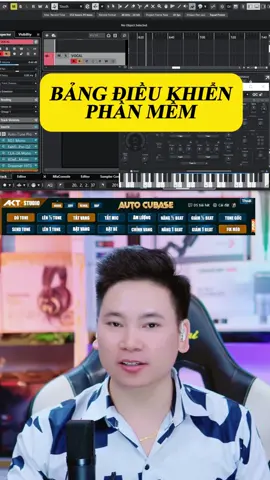 Bảng điều khiển phần mềm cubase bằng tiếng việt #miclivestreamtiktok #akiratrangstudio #cubase #bangdieukhienphanmem #autune 