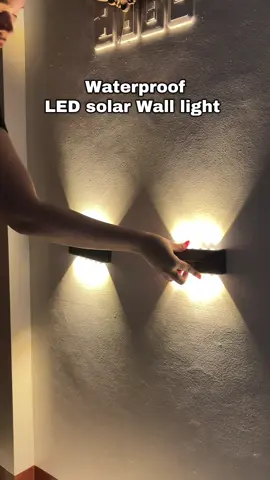 Waterproof LED solar light Tipid na sa kuryente, lakas pa makasosyal! #outdoorlight #solarlamp #solarwalllamp #solarwalllight #gatelights 