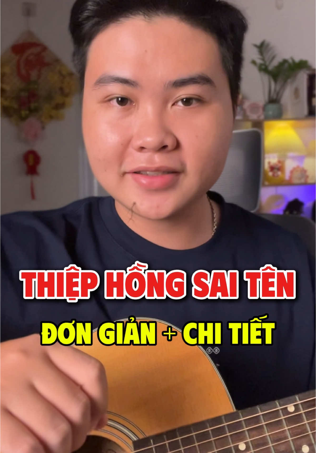 Em viết thiệp hồng tên em thì đúng.... #guitar #anhgiaoguitar #danguitar #dcgr 