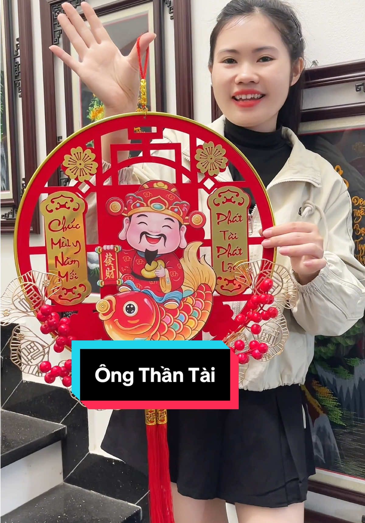 Trả lời @Mẹ sóc bơ Ông thần tài cưỡi cá chép vàng mẫu mới trang trí Tết 2026 #buithituoi1197 #ongthantaitrangtritet #ongthantaicuoicachep 