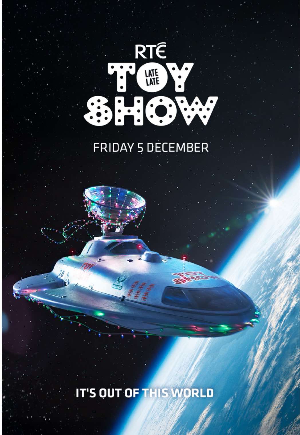 It's nearly time for the most magical night of the year…  Paddy, Captain Cork and the crew are putting the final checks in place to beam the magic of The #LateLateToyShow across the galaxy. From Mayo to Mars and everywhere in between 🚀🌎 Friday, Dec 5th | @RTÉ One & #RTEPlayer | 9.35pm