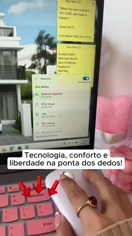 ✨ Kit Teclado + Mouse Bluetooth 5.2! Compatível com PC, iPhone e Android. Aproveite 🔥 #tecladobluetooth #mousebluetooth #setup #promoção #shopeebr 