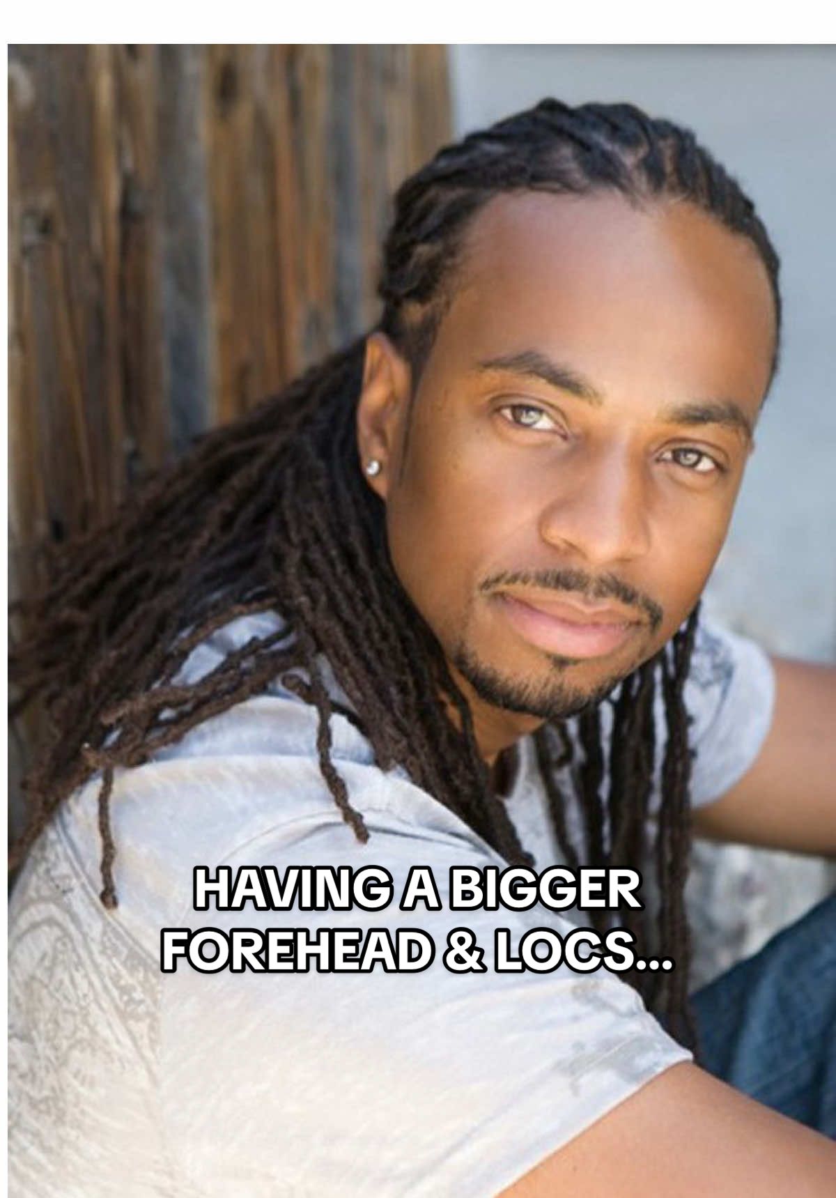 Having a bigger forehead & locs…  #bigforehead #locs #dreads #dreadhead #fyp 